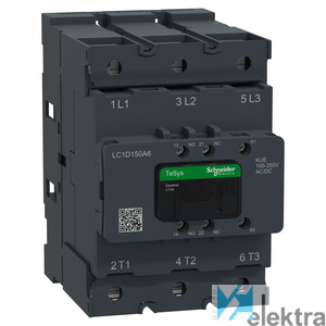 0784643 SCHNEIDER LC1D150A6KUE TeSys DECA 150A 3P 100-250V