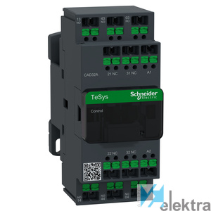 1000331 SCHNEIDER CAD32AE7 Cont. Aux. 3NO 2NC 3P 48V AC Sn