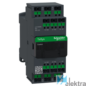 1000442 SCHNEIDER LC1D09AED CONT. 09A 3P 48V DC Snap-in