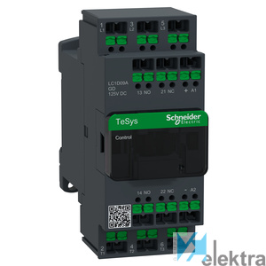 1000451 SCHNEIDER LC1D09AGD CONT. 09A 3P 125V DC Snap-in